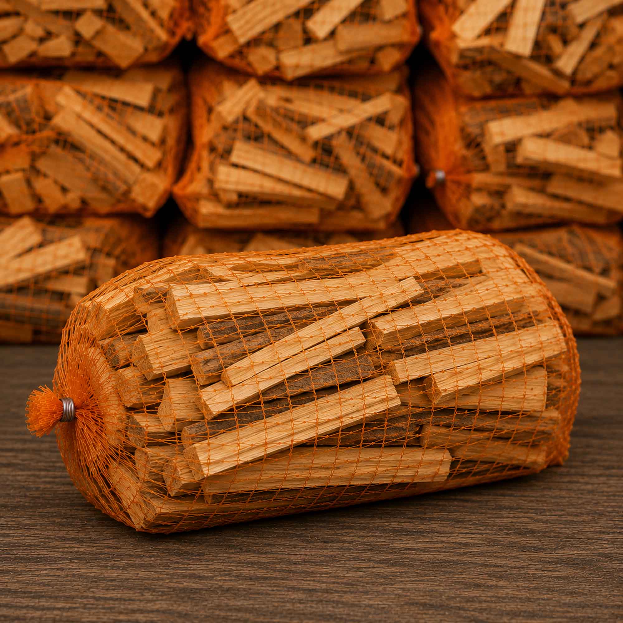 Firewood Accessories – 4kg Kindling Nets and Firelighters for fast, fuss-free fire starting.